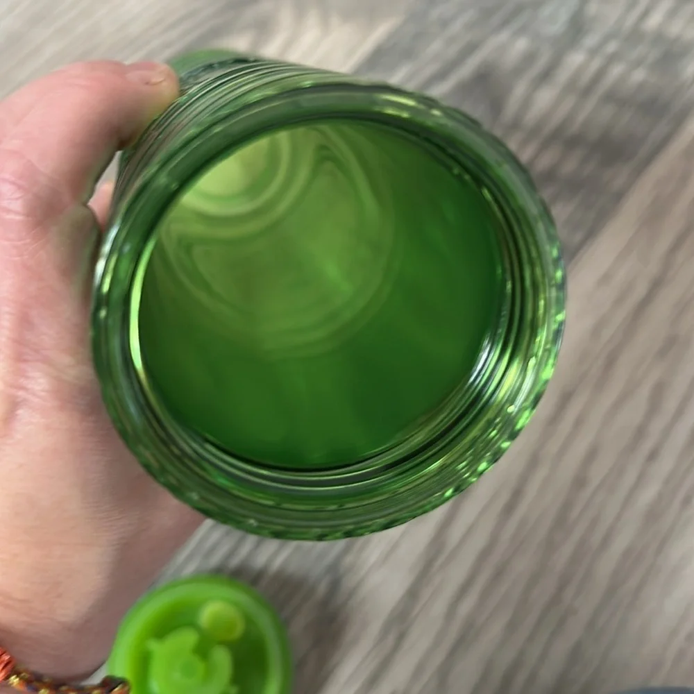 Starbucks iridescent‎ green travel mug 16oz